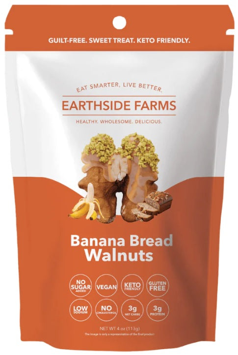 EARTHSIDE FARMS: Banana Bread Walnuts, 4 oz