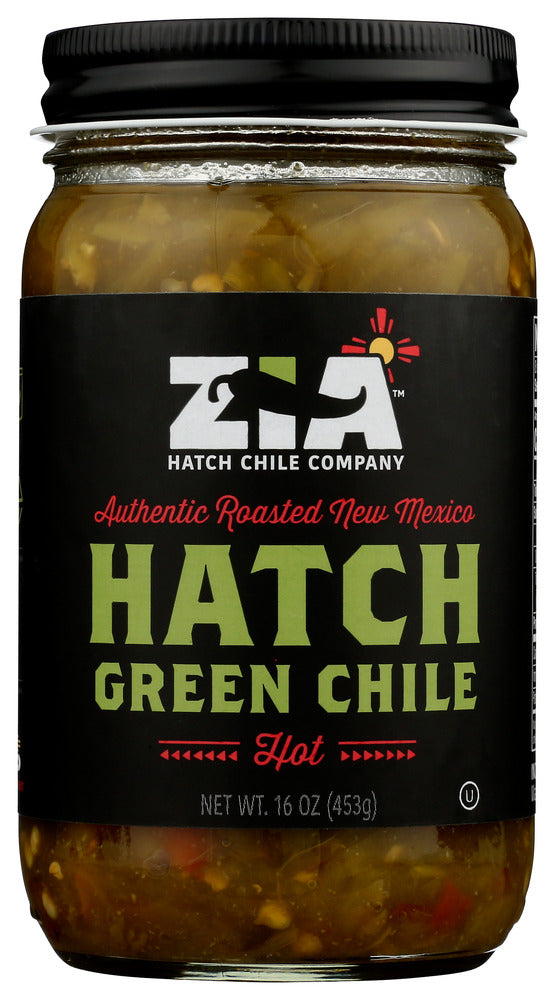 ZIA HATCH CHILE COMPANY: Hatch Green Chile Hot, 16 oz