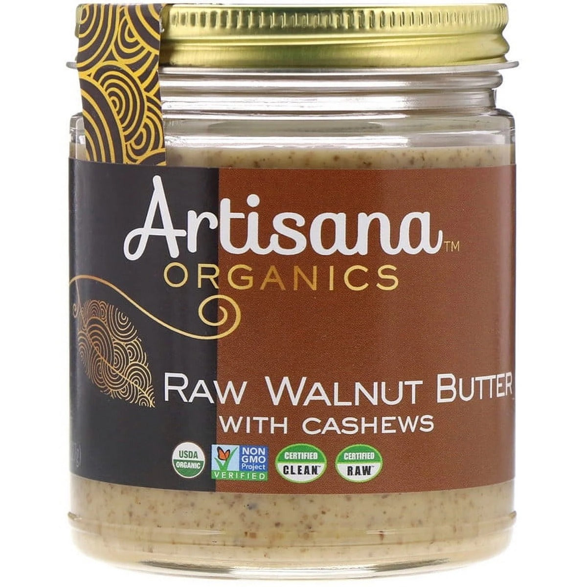 ARTISANA: 100% Organic Raw Walnut Butter with Cashews, 8 oz