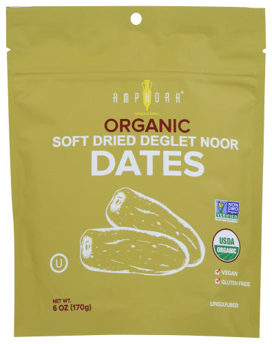 AMPHORA: Organic Soft Dried Dates, 6 oz