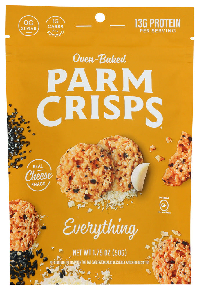 PARM CRISPS: Crisp Parmesan Everything Mini, 1.75 OZ