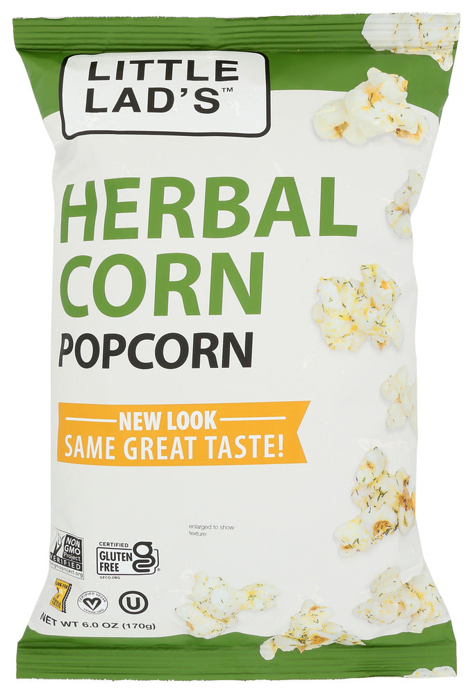 LITTLE LADS: Herbal Corn Popcorn, 6 oz