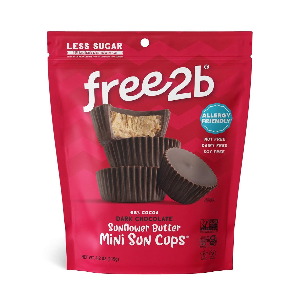 FREE2B FOODS: Dark Chocolate Sun Cup Minis, 4.2 oz