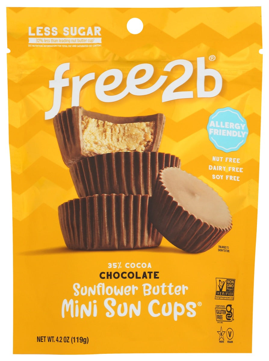 FREE2B FOODS: Rice Chocolate Sun Cups Minis, 4.2 oz