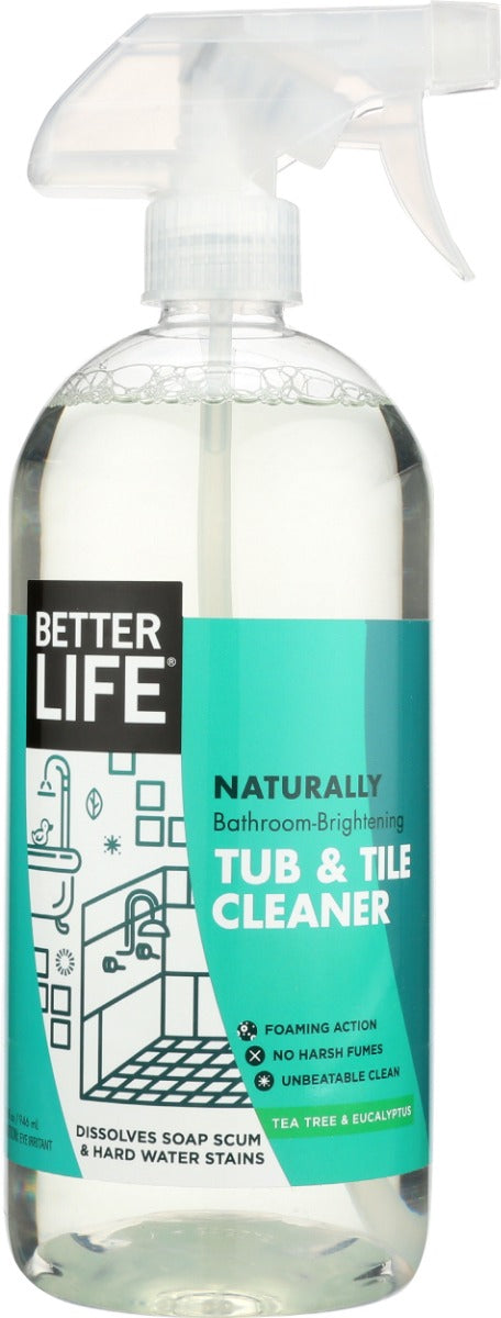 BETTER LIFE: Tub and Tile Cleaner Tea Tree and Eucalyptus, 32 oz