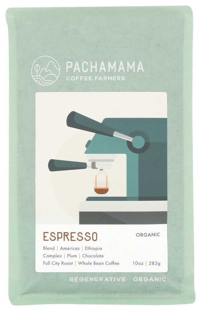 PACHAMAMA COFFEE COOPERATIVE: Classic Espresso Organic Coffee, 10 oz