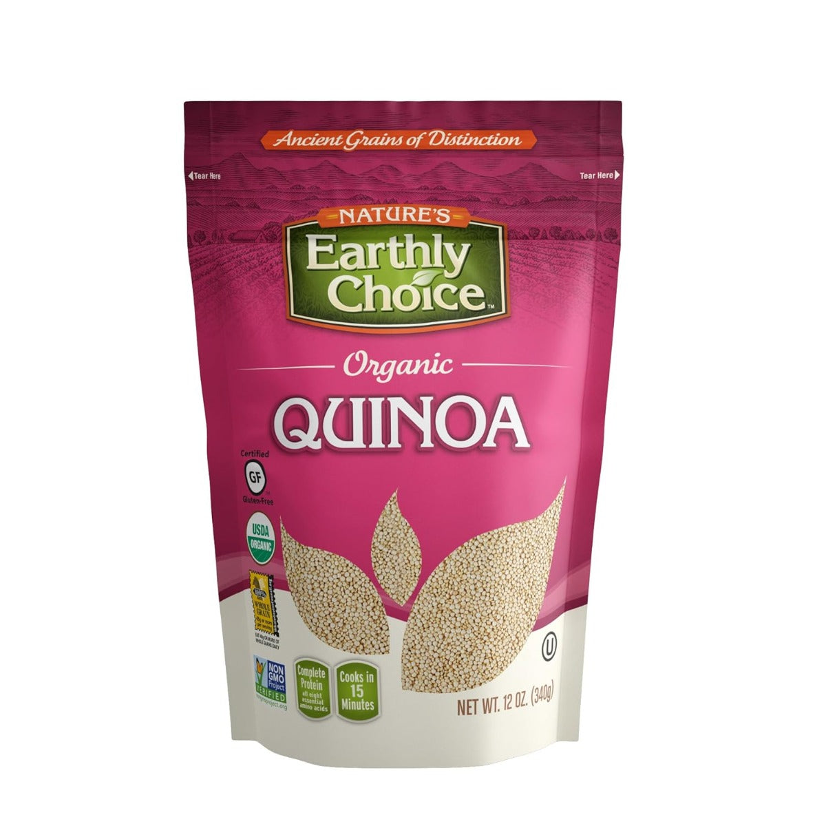 NATURE'S EARTHLY CHOICE: Organic Premium Quinoa, 12 oz