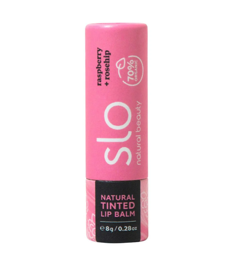 SLO: Natural Tinted Lip Balm Raspberry Rosehip, 0.25 oz
