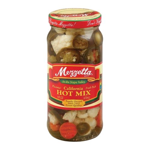 MEZZETTA: Italian Mix Giardiniera Hot, 16 oz