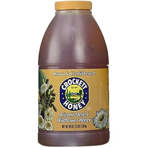 CROCKETT HONEY: Raw Unfiltered Wildflower Honey, 3 lb