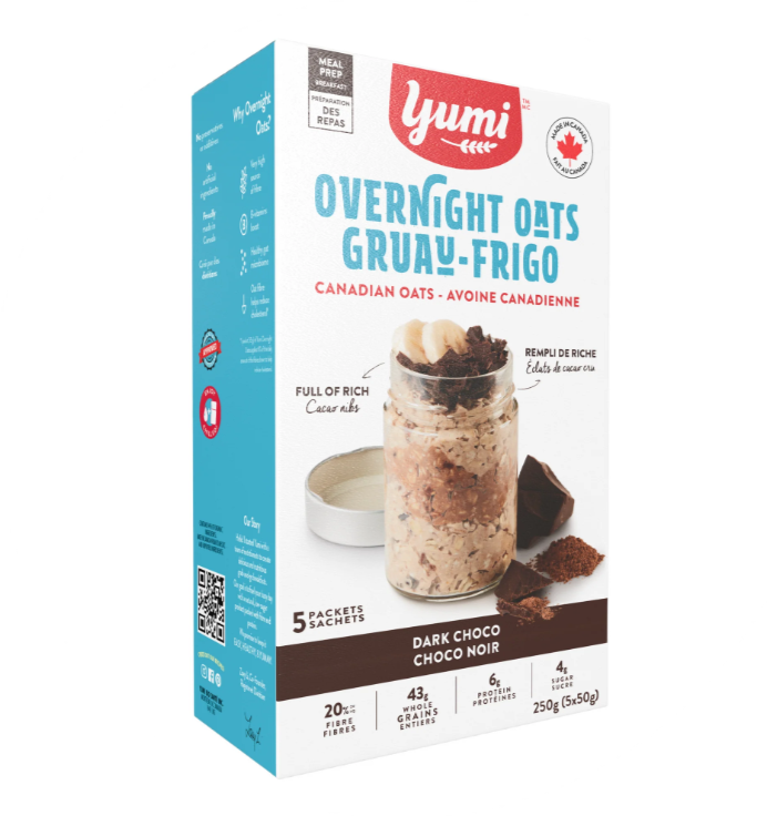 YUMI: Dark Choco Overnight Oats, 8.8 oz
