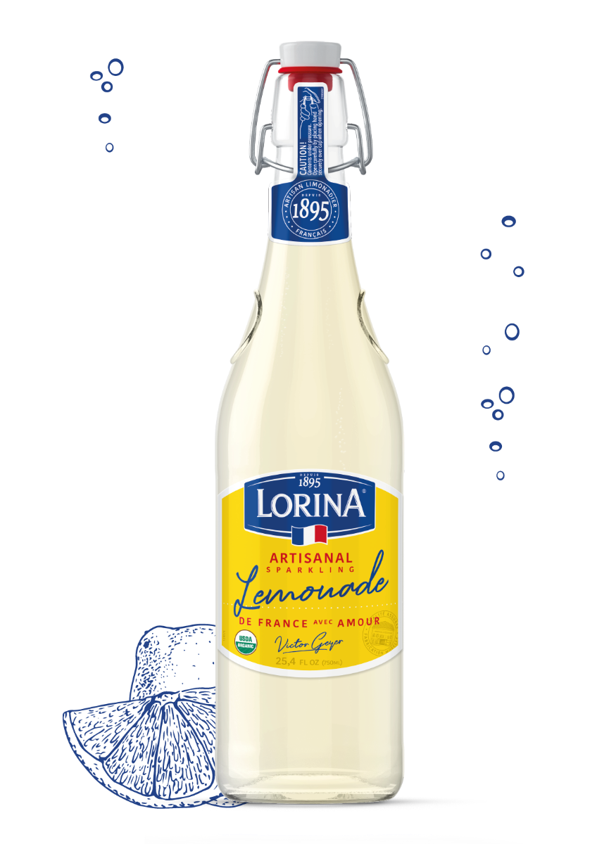 LORINA: Artisanal Sparkling Lemonade, 25.4 fo
