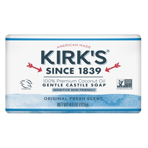 KIRKS: Original Fresh Scent Bar Soap, 4 oz