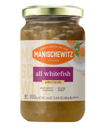 MANISCHEWITZ: All Whitefish in Jelled Broth, 24 oz
