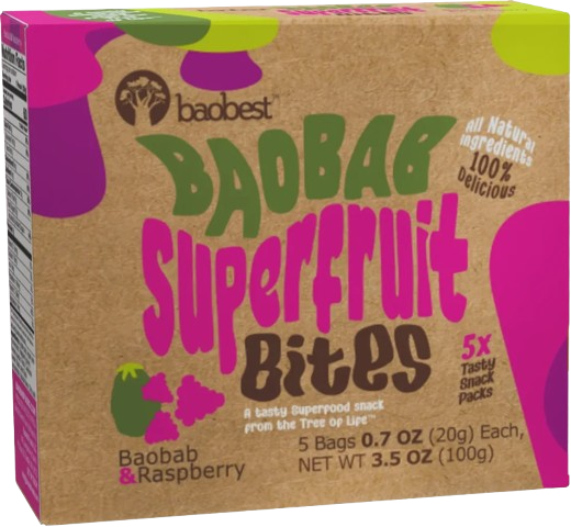 BAOBEST: Raspberry Superfruit Bites, 3.5 oz