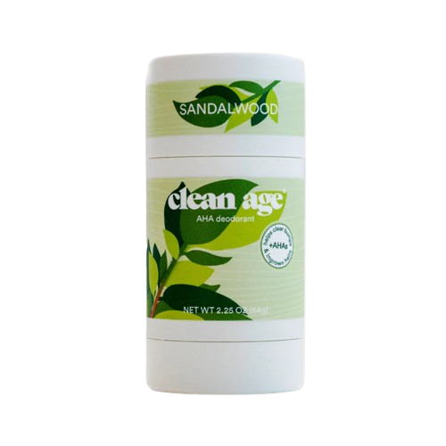 CLEAN AGE: Sandalwood AHA Deodorant, 2.25 oz