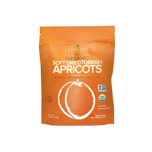 AMPHORA: Organic Soft Dried Turkish Apricots, 6 oz