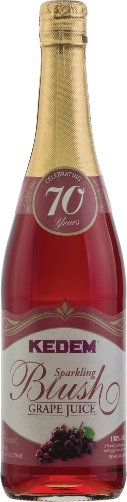 KEDEM: Sparkling Blush Grape Juice, 25.4 fo