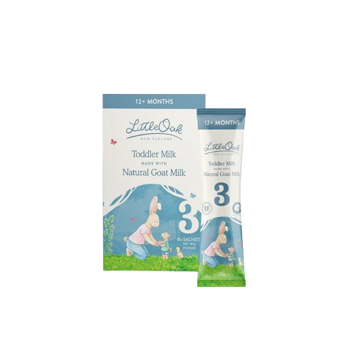 LITTLEOAK: Natural Goat Milk Toddler Milk Sachets, 4.8 oz