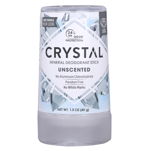 CRYSTAL BODY DEODORANT: Travel Stick Unscented, 1.5 oz