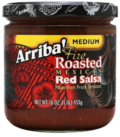 ARRIBA: Medium Fire Roasted Mexican Red Salsa, 16 oz