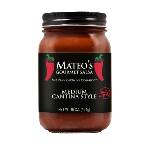 MATEOS GOURMET: Cantina Style Salsa Medium, 16 oz
