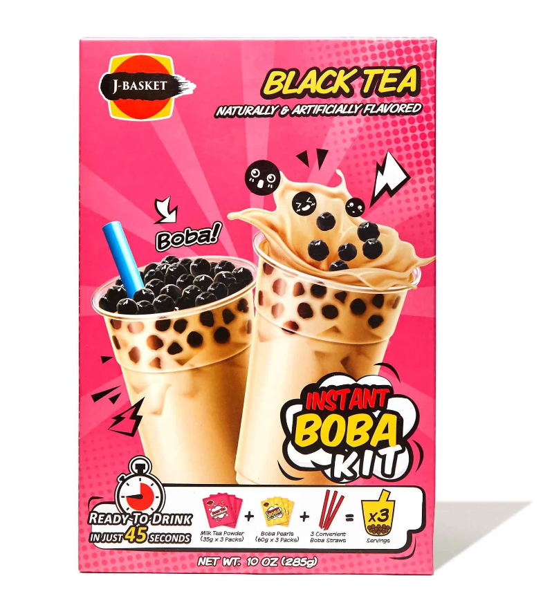 J-BASKET: Black Tea Instant Boba Kit, 10 oz