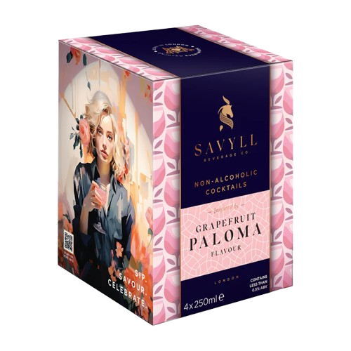 SAVYLL: Non Alcoholic Paloma 4Pk, 34 fo