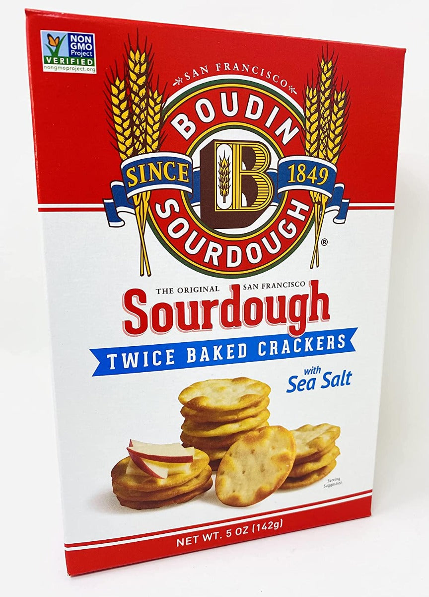 BOUDIN SOURDOUGH: Sourdough Crackers Sea Salt, 5 oz