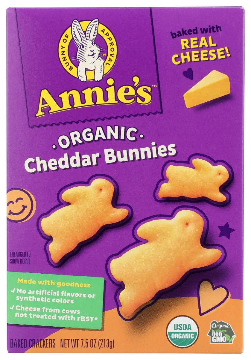 ANNIES HOMEGROWN: Organic Cheddar Bunnies, 7.5 oz
