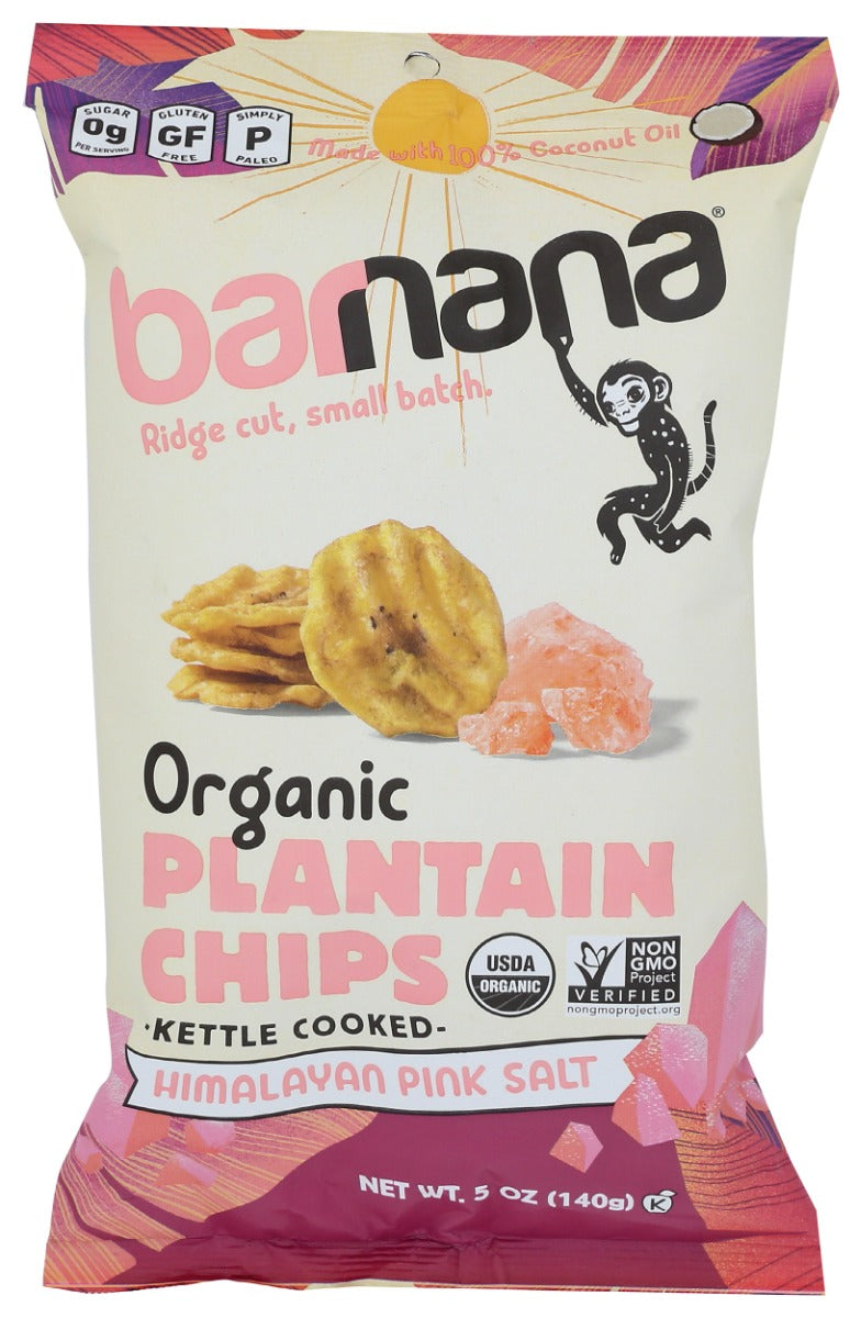 BARNANA: Pink Salt Plantain Chips, 5 oz