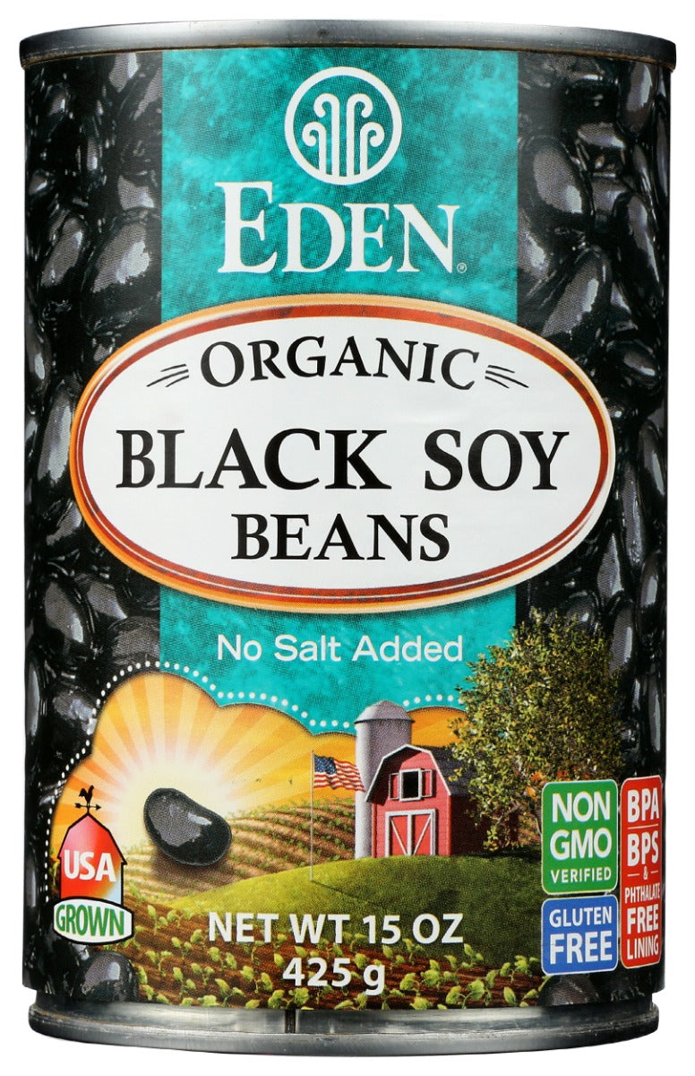 EDEN FOODS: Black Soybeans Organic, 15 oz