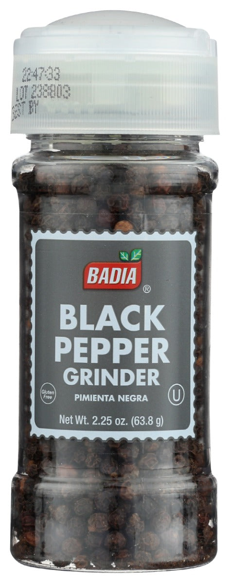 BADIA: Grinder Black Pepper, 2.25 oz