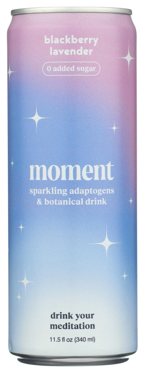 MOMENT: Blackberry Lavender Botanical Soda, 11.5 fo