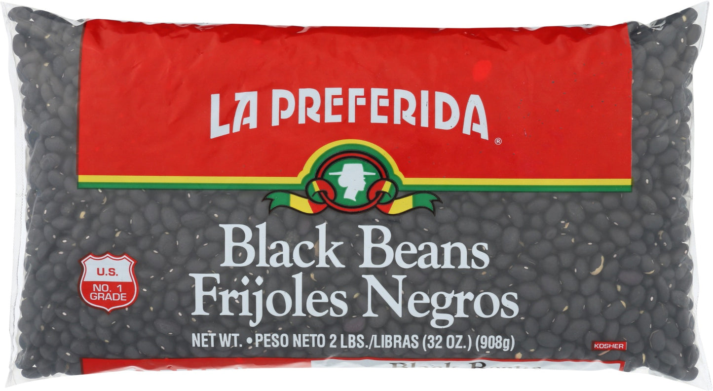 LA PREFERIDA: Black Beans Dry, 2 lb