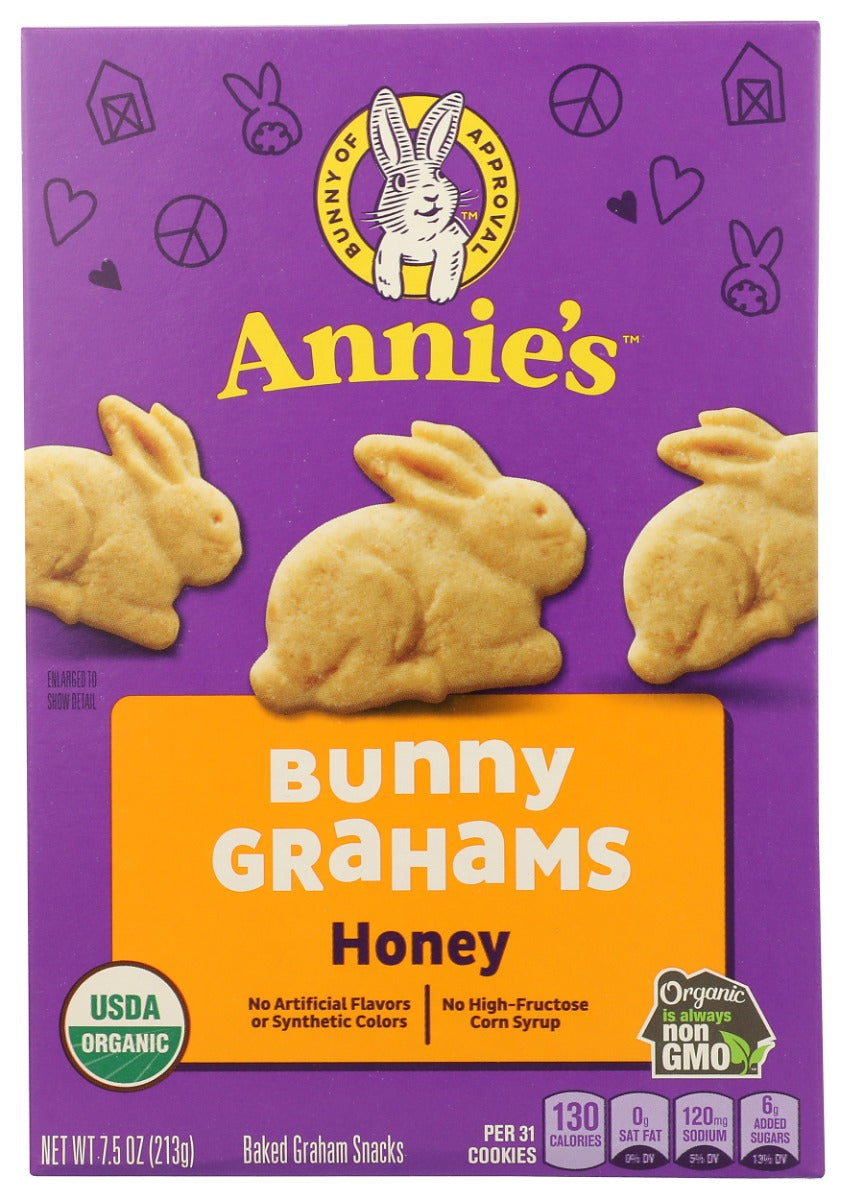 ANNIES HOMEGROWN: Organic Honey Bunny Grahams, 7.5 oz