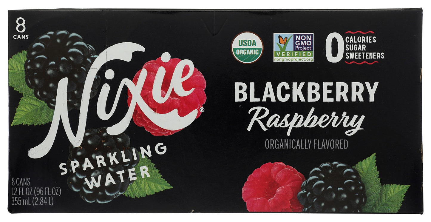 NIXIE: Blackberry Raspberry Sparkling Water 8Pack, 96 fo