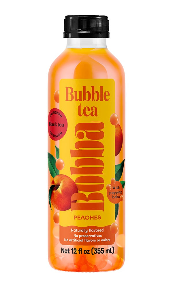 BOBBA: Peaches Bubble Tea, 12 fo