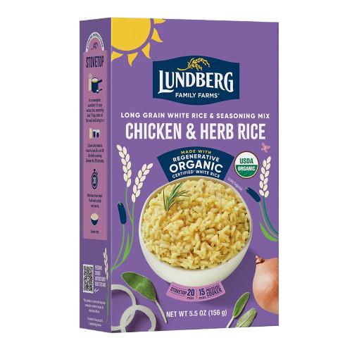 LUNDBERG: Organic Chicken and Herb Rice, 5.5 oz