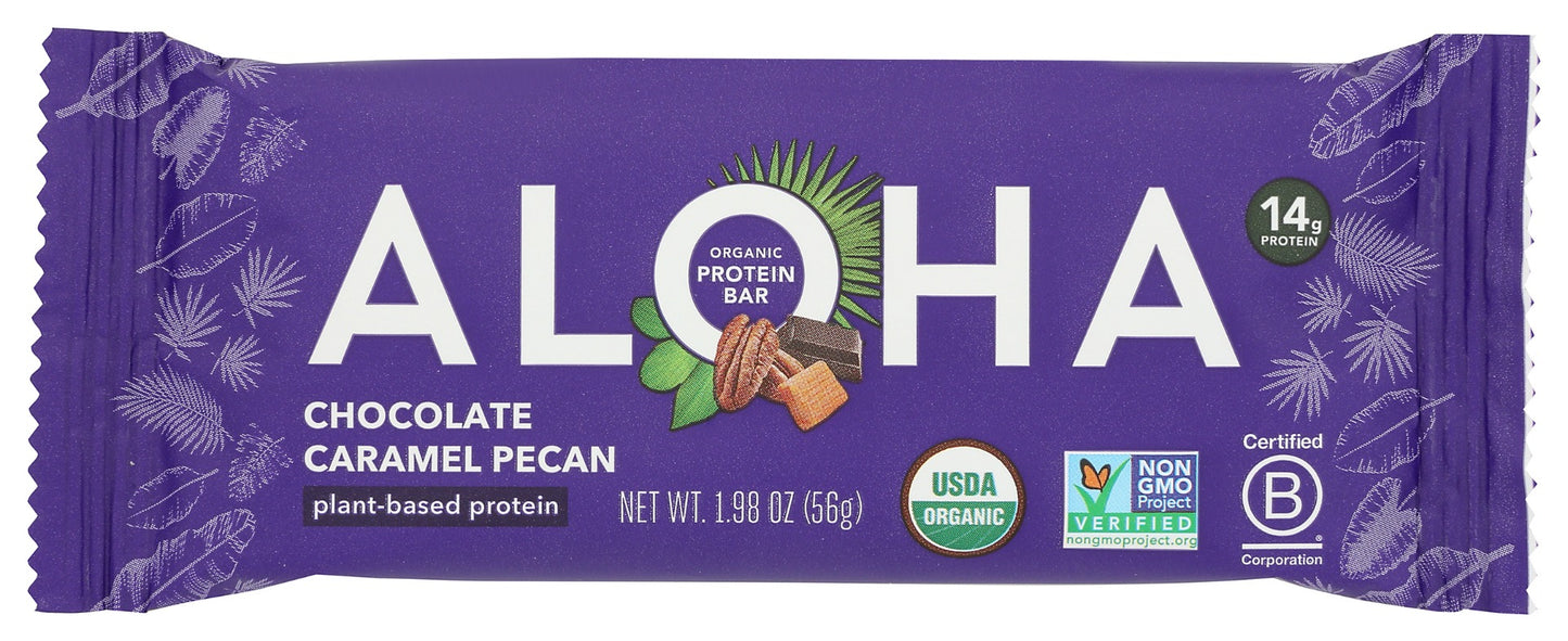 ALOHA: Chocolate Caramel Pecan Protein Bar, 1.98 oz