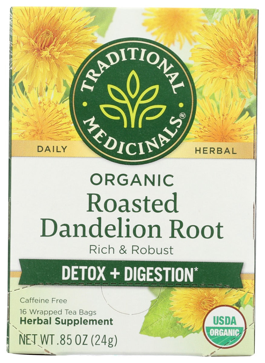 TRADITIONAL MEDICINALS: Roasted Dandelion Root Tea, 16 bg