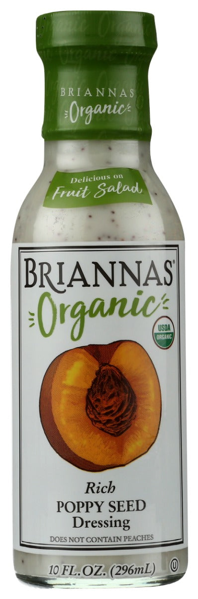 BRIANNAS: Organic Rich Poppy Seed Dressing, 10 oz
