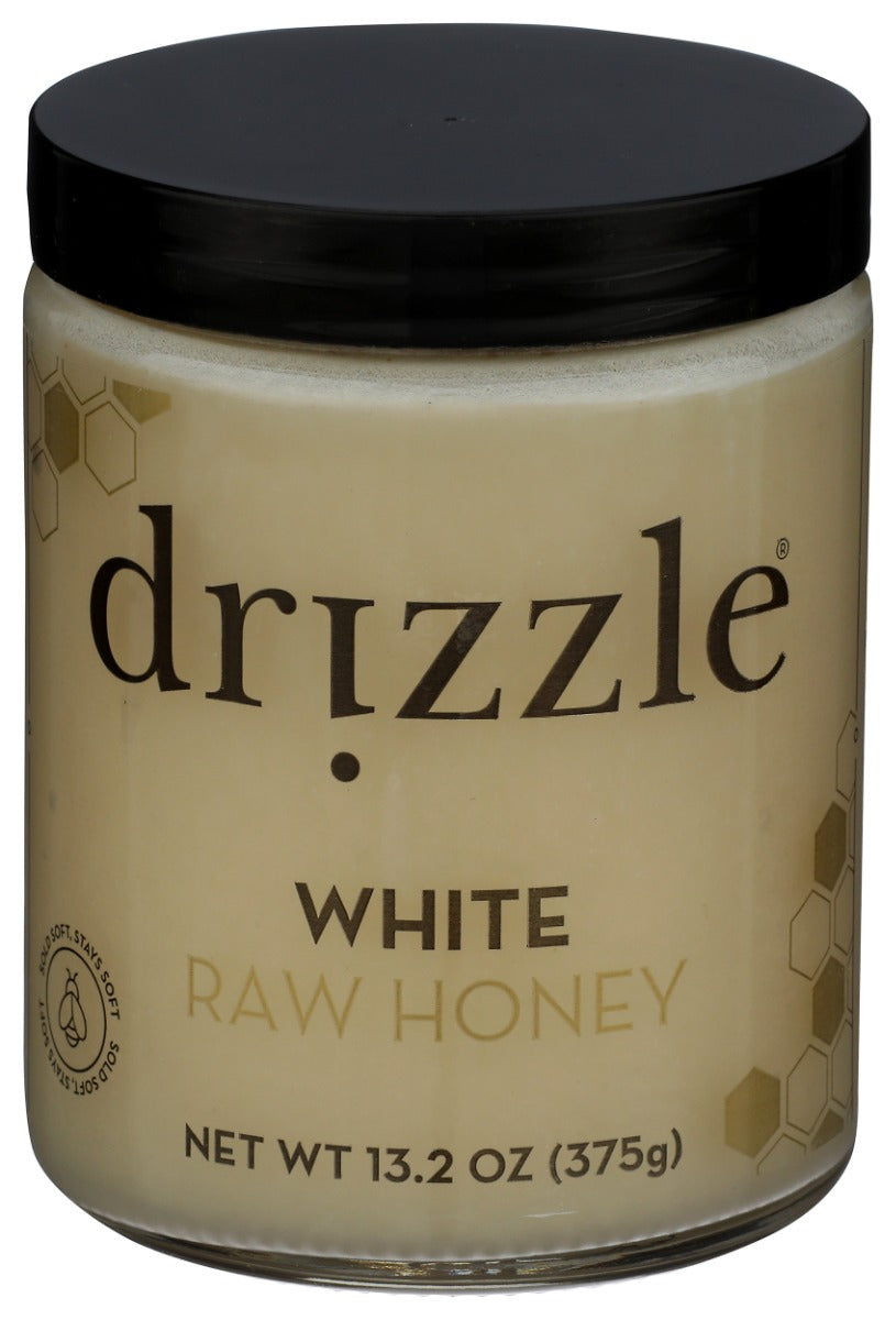DRIZZLE: White Raw Honey, 13.2 oz