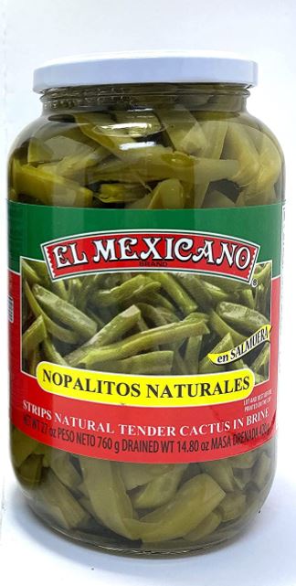 EL MEXICANO: Natural Tender Cactus In Brine, 27 oz