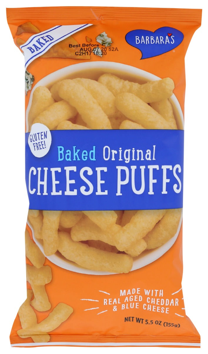 BARBARAS: Baked Original Cheese Puffs, 5.5 oz