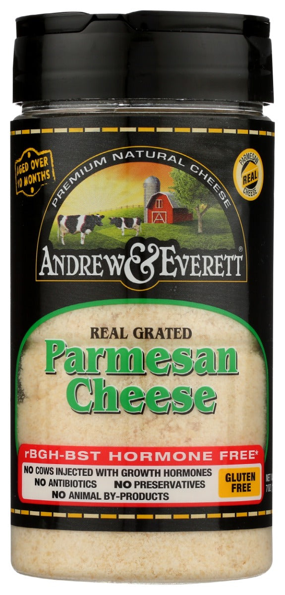 ANDREW & EVERETT: Grated Parmesan Cheese, 7 oz