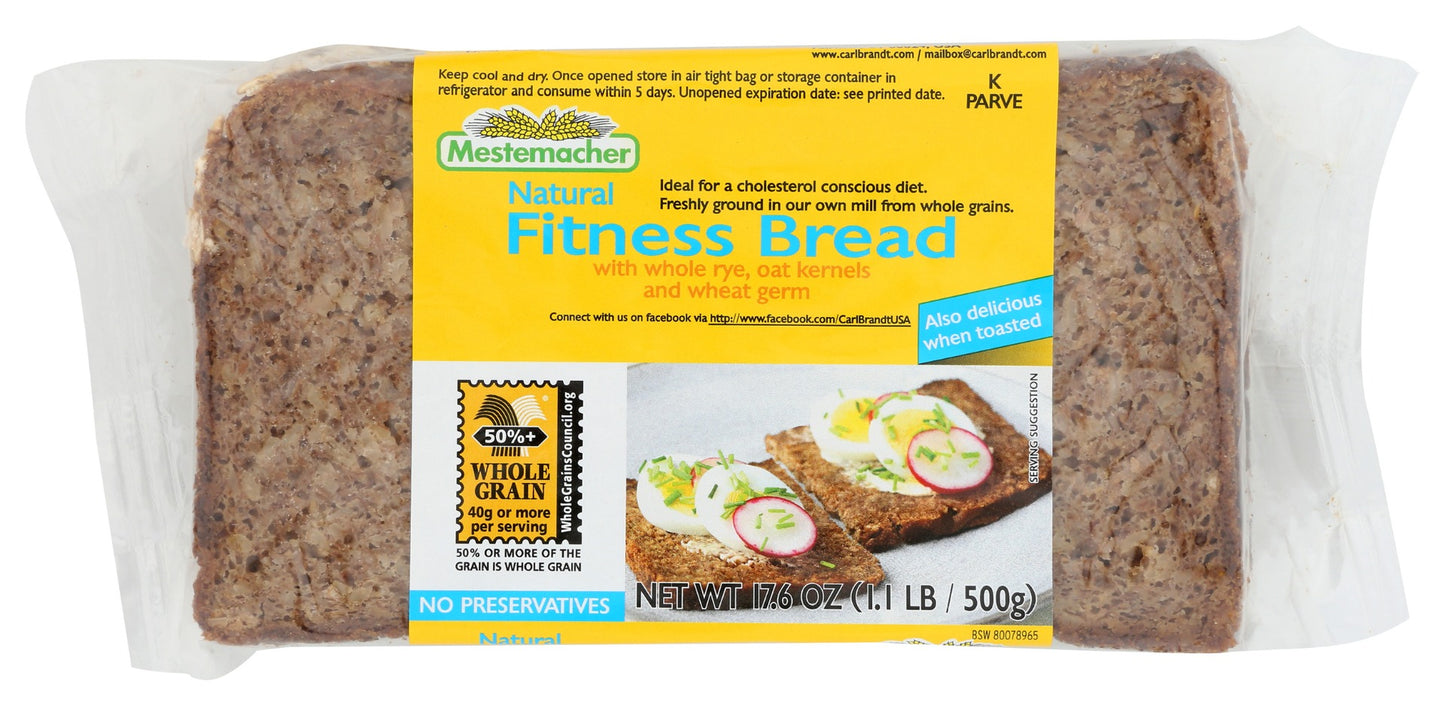 MESTEMACHER: Natural Fitness Bread, 17.6 oz