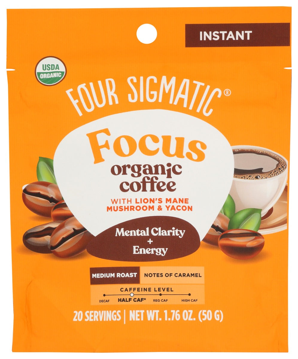 FOUR SIGMATIC: Focus Instant Coffee Multiserve, 1.76 oz