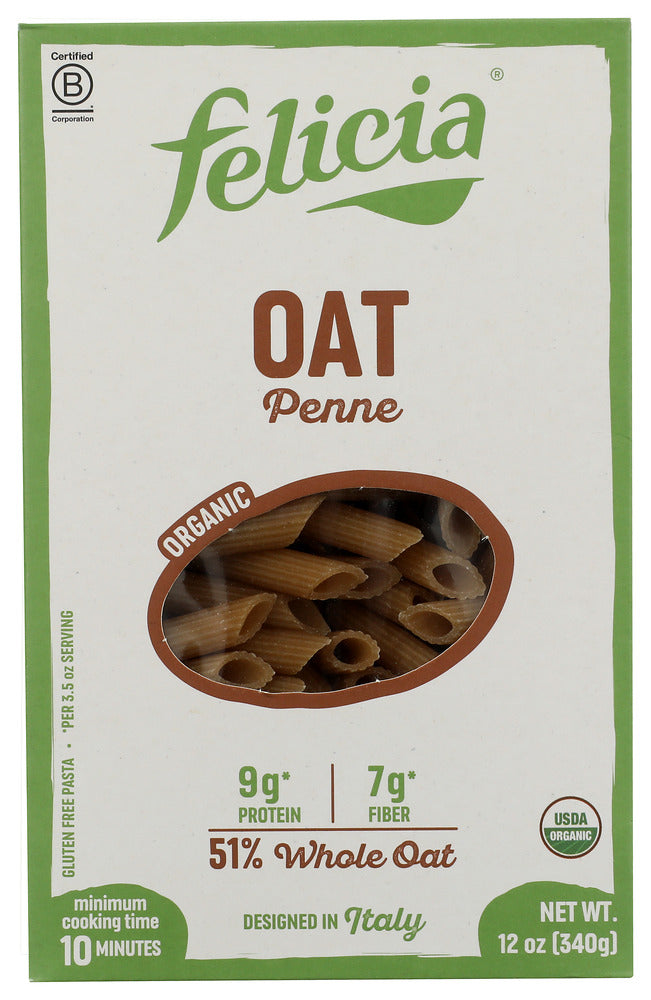 FELICIA: Organic Penne Oat Pasta, 12 oz