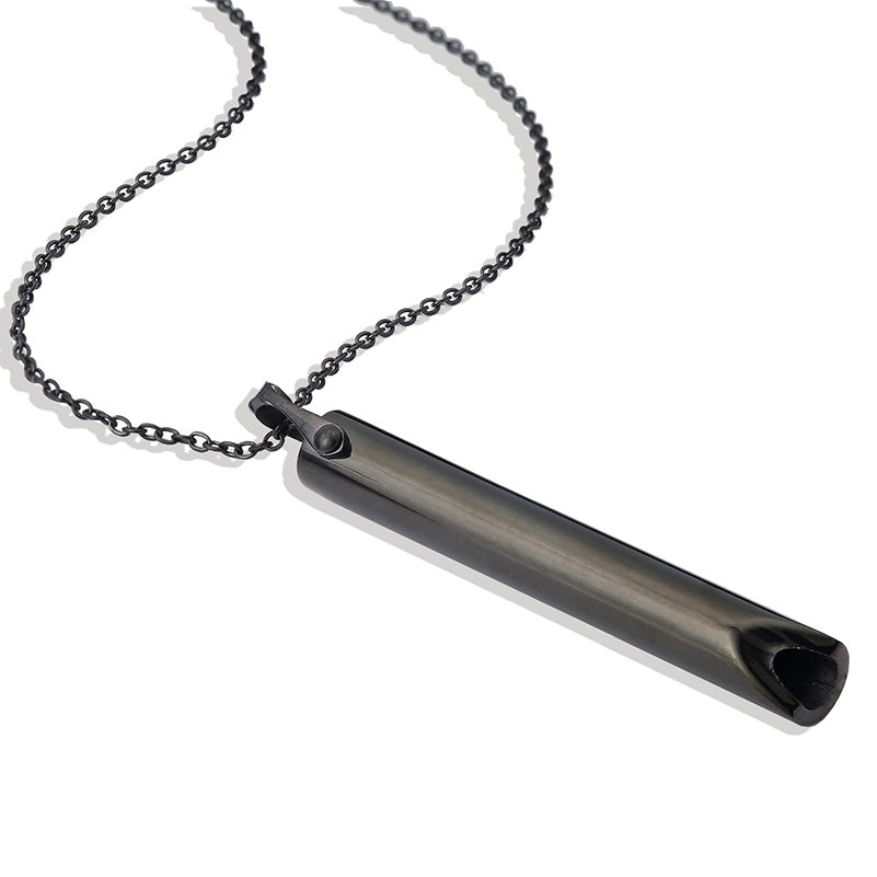 Stainless Steel Meditation Pendant for Breath Control